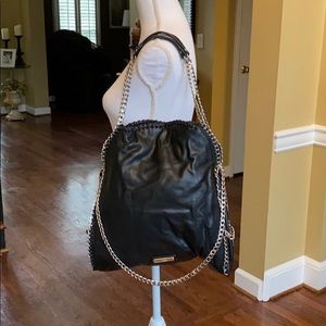 Steve Madden BTOTALLY Black Faux Leather Tote